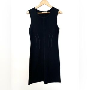 Luca Luca Wool Blend Thick Knit Sleeveless Mini Dress Classic Elegant Size Large